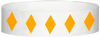 A Tyvek® 3/4" X 10" Diamond Neon Orange wristband