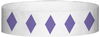 A Tyvek® 3/4" X 10" Diamond Purple wristband