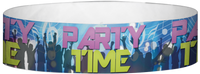 A Tyvek® 3/4" X 10" Party Time Club Multicoloured wristband