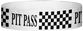 Tyvek® 3/4" x 10" Pit Pass Checker pattern wristbands