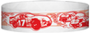 A Tyvek® 3/4" X 10" Race Track Red wristband