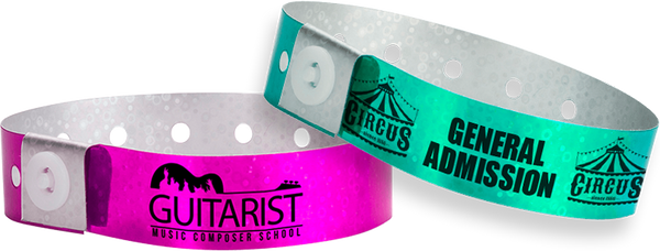 Custom Plastic 3 4 x 10 Straight Wave Sparkle One Colour Imprint Snapped Wristbands Wristband Giant Canada