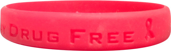 Silicone Be Real Stay Drug Free Wristband