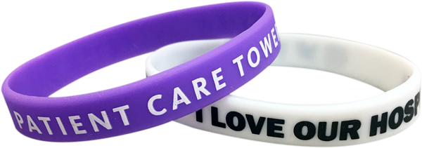 Custom Silicone One Colour Imprint Wristbands