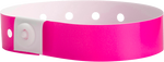 A Soft Comfort L-Shape Snapped Solid Neon Pink wristband
