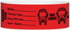 A Tyvek® 1" X 10" Bus Rider Red wristband