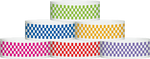 A Tyvek® 1" X 10" Checkerboard Wristbands