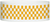A Tyvek® 1" X 10" Checkerboard Neon Orange wristband