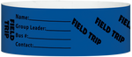 A Tyvek® 1" X 10" Field Trip Blue wristband