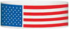 A Tyvek® 1" X 10" Patriotic Flag White Multicoloured wristband