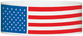 Tyvek® 1" x 10" Patriotic Flag White pattern wristbands