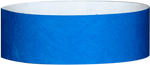 A 1" Tyvek® litter free solid Blue wristband