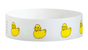 A Tyvek®  3/4" x 10" Sheeted Pattern Rubber Duckies Multicolored wristband