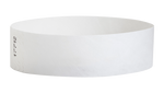 A Tyvek®  3/4" x 10" Sheeted Solid White wristband