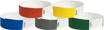 Tyvek® 3/4" Solid Colour Combo Pack Wristbands