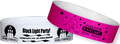 Custom Tyvek® 3/4" x 10" Solid Glow Under Black Light One Colour Imprint Wristbands