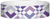A Tyvek® 3/4" X 10" Argyle Purple wristband
