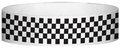Tyvek® 3/4" x 10" Checkerboard pattern wristbands