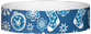 Tyvek® 3/4" x 10" Blue Decorations pattern wristbands