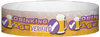 A Tyvek® 3/4" X 10" Drinking Age Verified Beer Glass Purple wristband