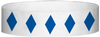 A Tyvek® 3/4" X 10" Diamond Blue wristband