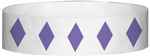 A Tyvek® 3/4" X 10" Diamond Purple wristband