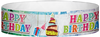 A Tyvek® 3/4" X 10" Happy Birthday Cake Wristband