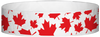 A Tyvek® 3/4" X 10" Maple Leafs Multicoloured wristband