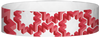 A Tyvek® 3/4" X 10" Maze Red wristband