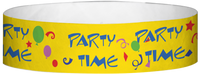 A Tyvek® 3/4" X 10" Party Time Multicoloured wristband
