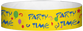 Tyvek® 3/4" x 10" Party Time pattern wristbands