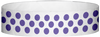 A Tyvek® 3/4" X 10" Polka Dot Purple wristband