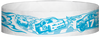 A Tyvek® 3/4" X 10" Race Track Light Blue wristband