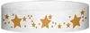 A Tyvek® 3/4" X 10" Stars Gold wristband