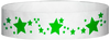 A Tyvek® 3/4" X 10" Stars Neon Lime wristband