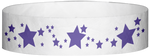 A Tyvek® 3/4" X 10" Stars Purple wristband