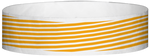 A Tyvek® 3/4" X 10" Stripes Neon Orange wristband