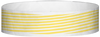 A Tyvek® 3/4" X 10" Stripes Yellow Glow wristband