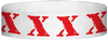 A Tyvek® 3/4" X 10" X Red wristband