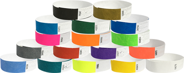 Tyvek® 3/4" Solid Colour Wristbands