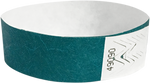 A Tyvek® 3/4" solid Aqua wristband