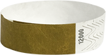 A Tyvek® 3/4" solid Gold wristband