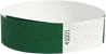 A Tyvek® 3/4" solid Green wristband